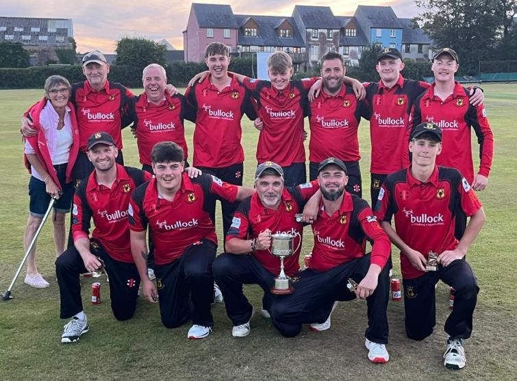 Delighted winners Carew